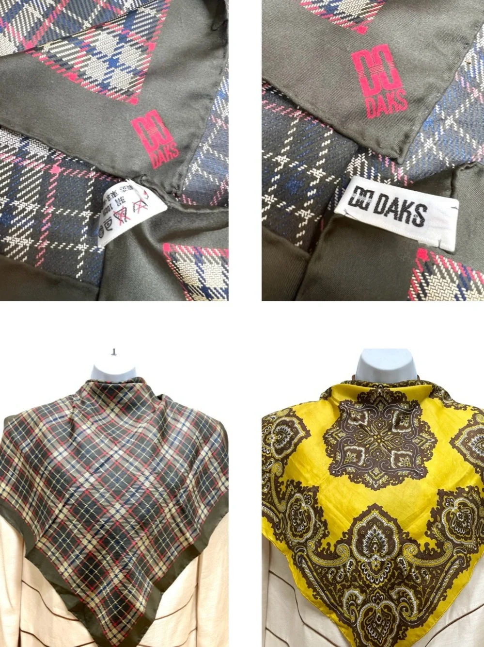 (2) Silk Scarf /Bandana 23